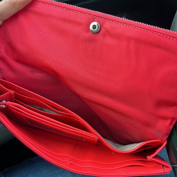 FLASH SALE Tumi Red 2 in 1 Large Wallet - Picture 6 of 9